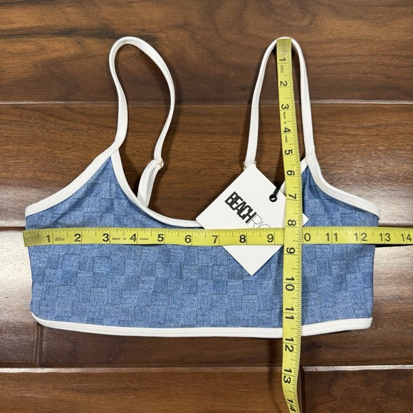 Beach Riot Size XS / S Blue Denim Daze 2 Piece Bikini Estelle Top Hester‎ Bottom - Picture 5 of 10